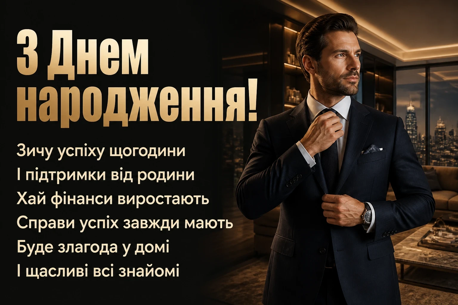 скачати привітання з днем народження для чоловіків