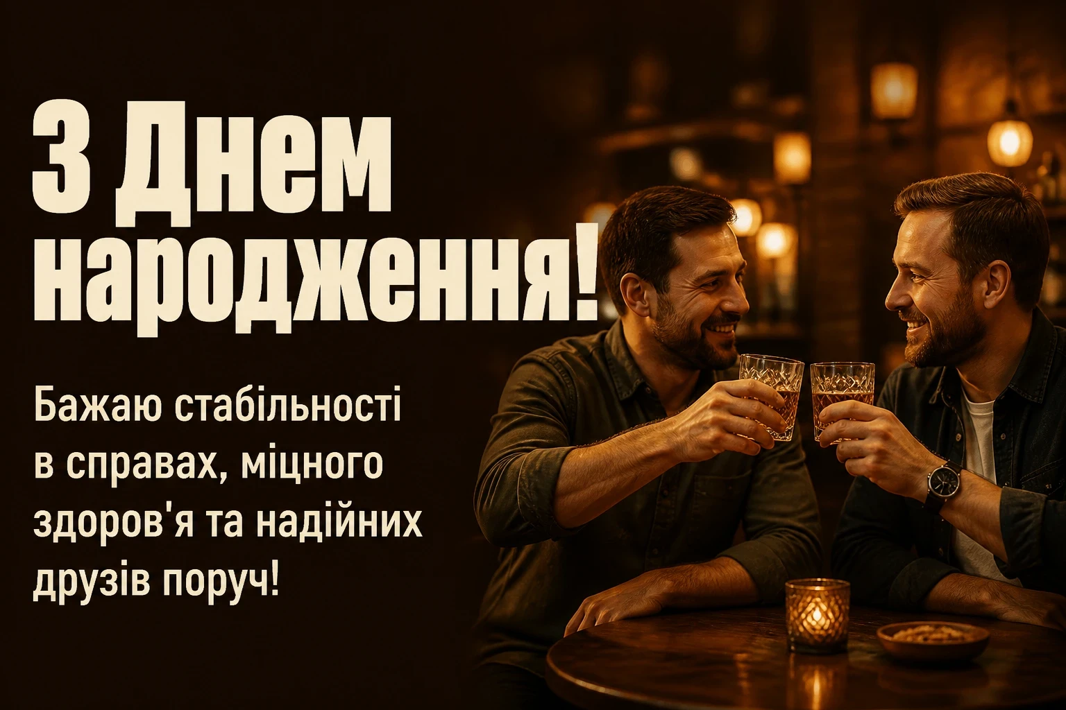 скачати привітання з днем народження для чоловіків