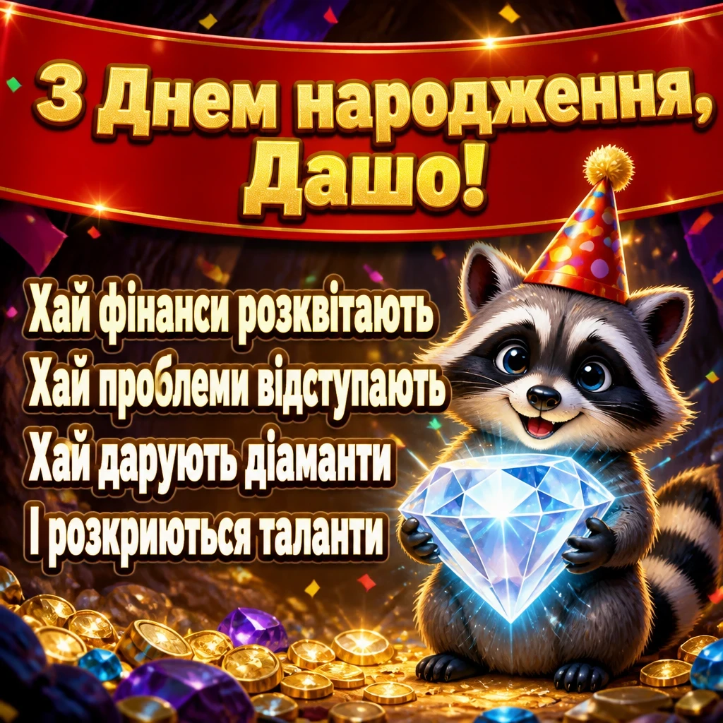 з днем народження даша