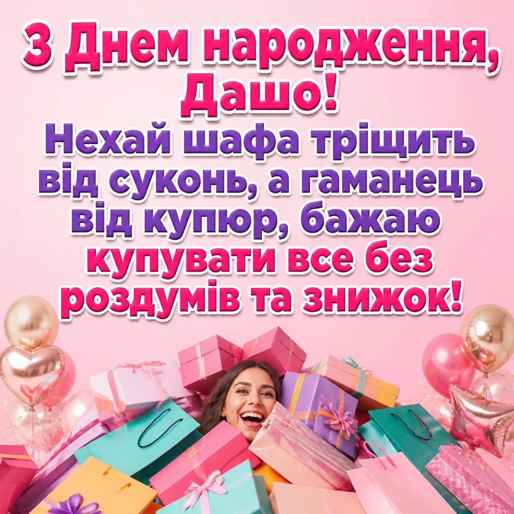 з днем народження даша