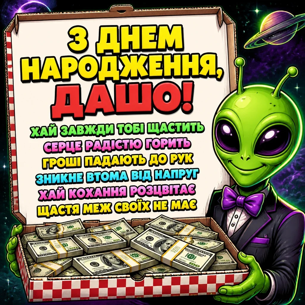 з днем народження даша