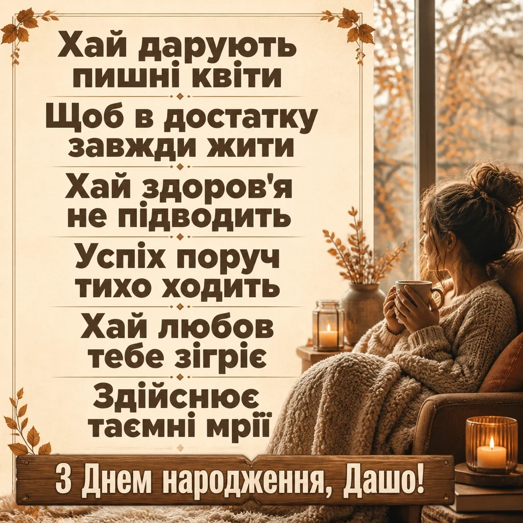 з днем народження даша