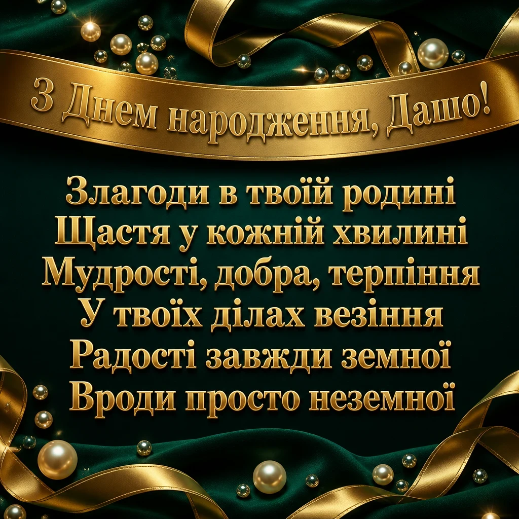 з днем народження даша