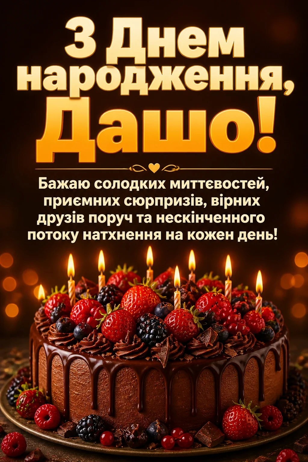 з днем народження даша