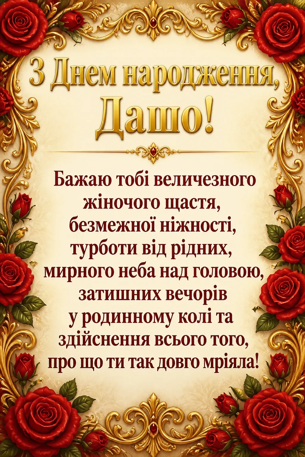 з днем народження даша