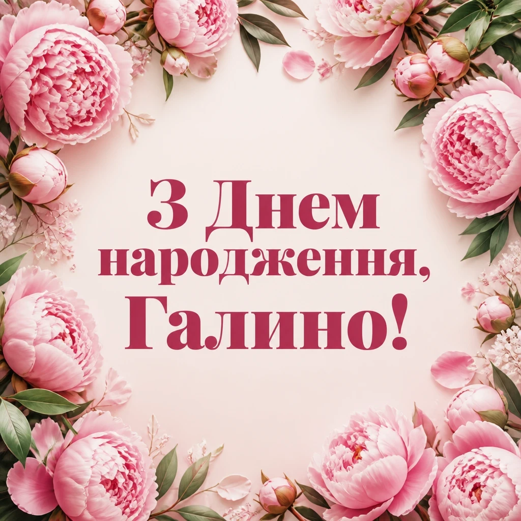 з днем народження галина