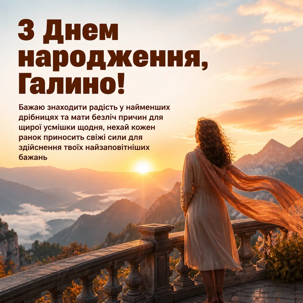 з днем народження галина