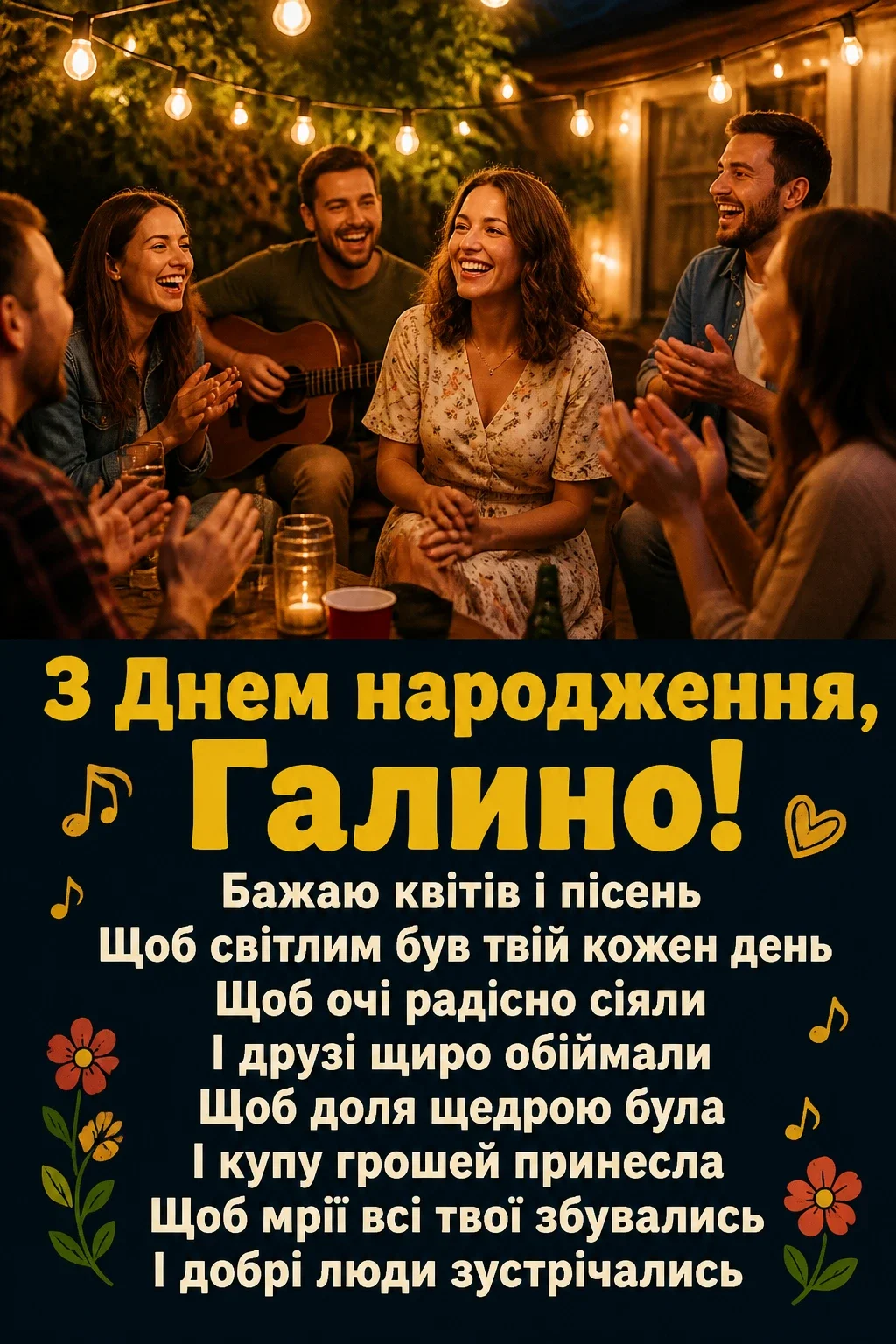 з днем народження галина