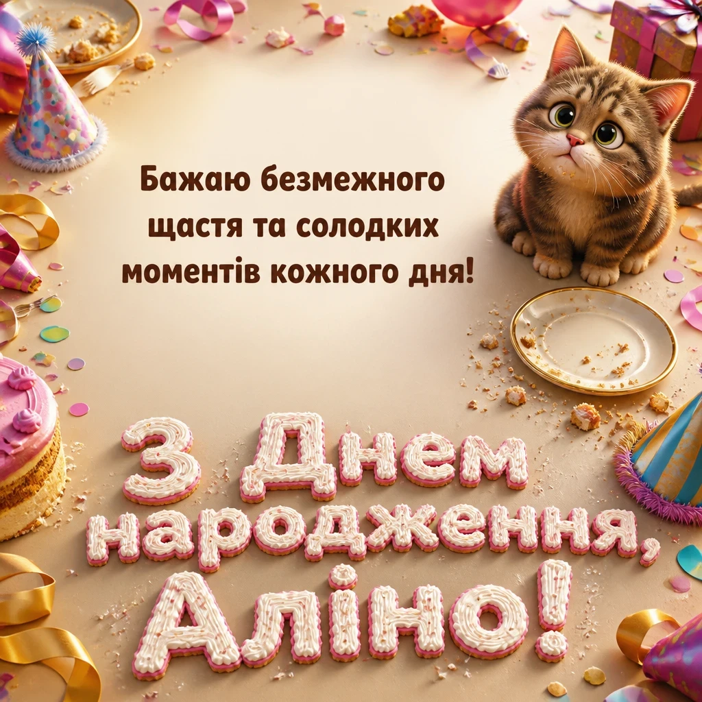 аліна з днем народження