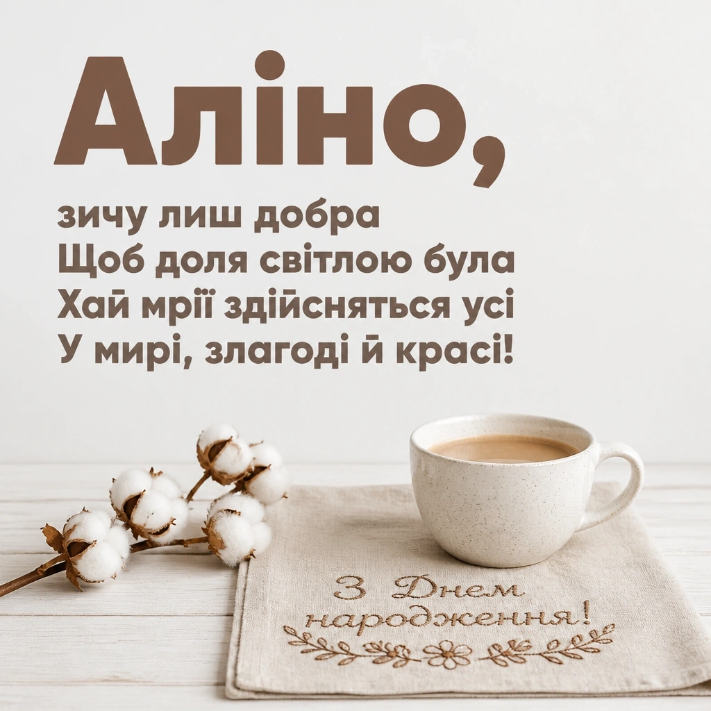 аліна з днем народження