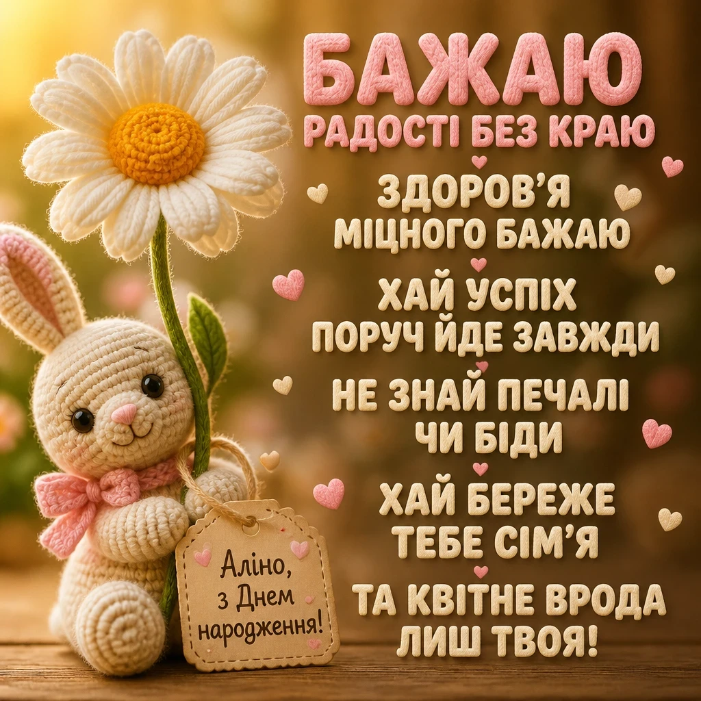 аліна з днем народження
