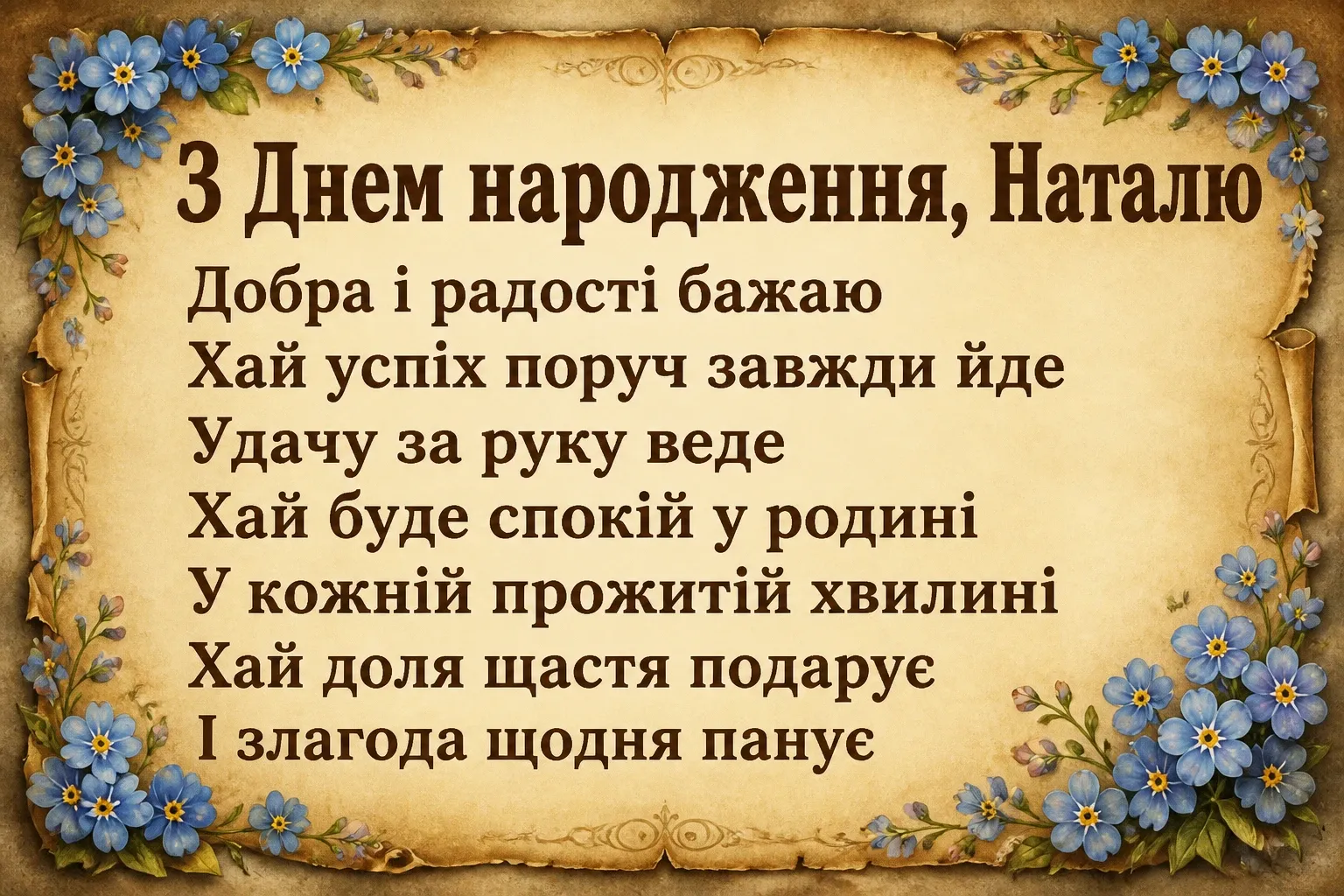 з днем народження наталі з днем народження наталі