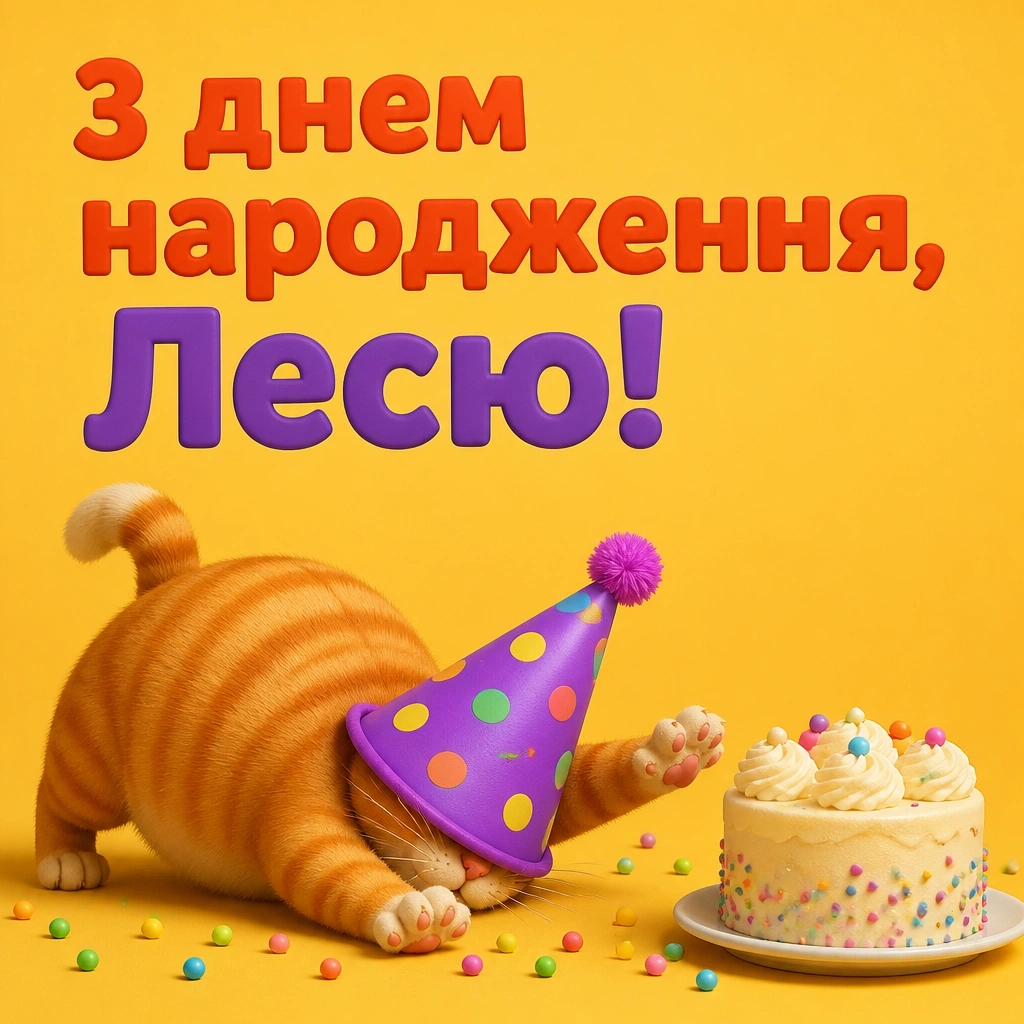 з днем народження леся