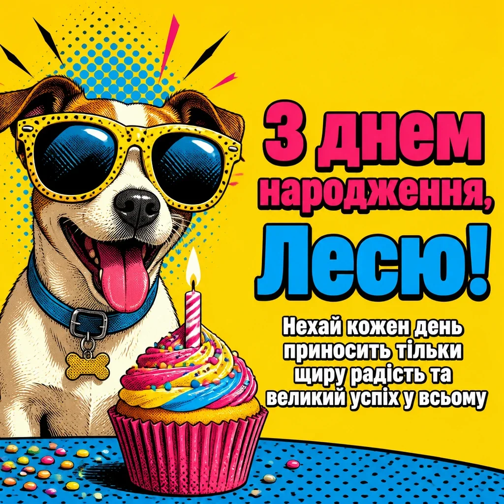 з днем народження леся