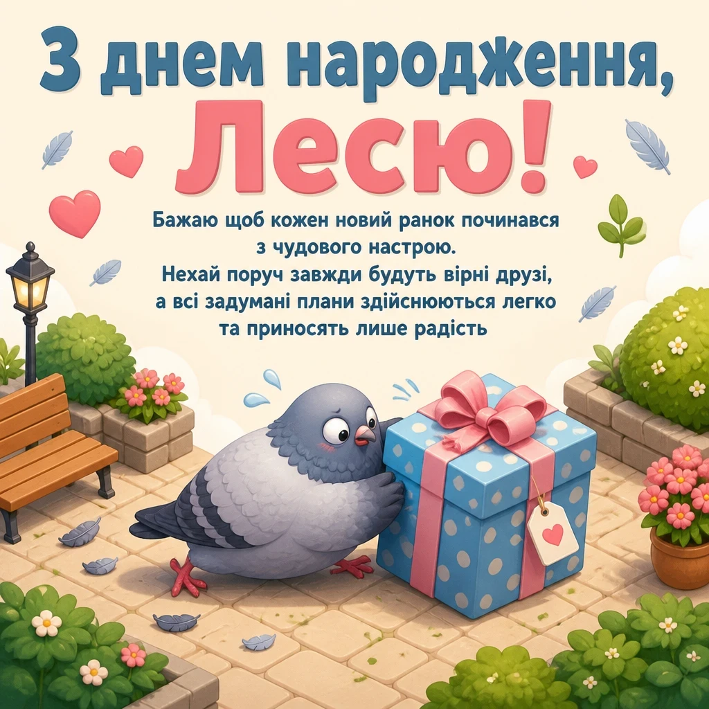 з днем народження леся