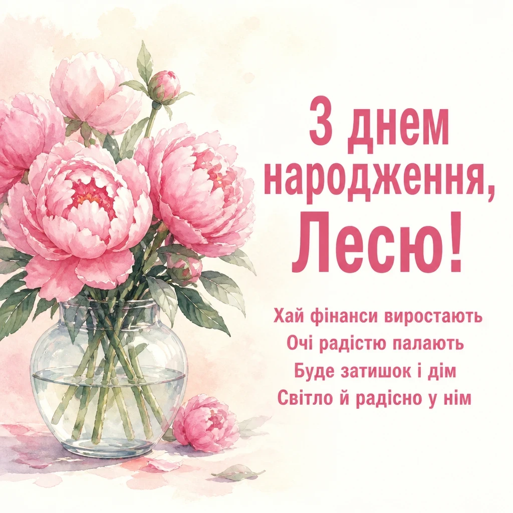 з днем народження леся