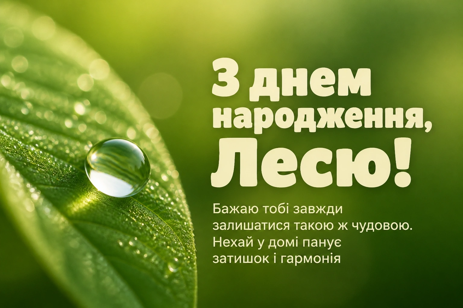 з днем народження леся