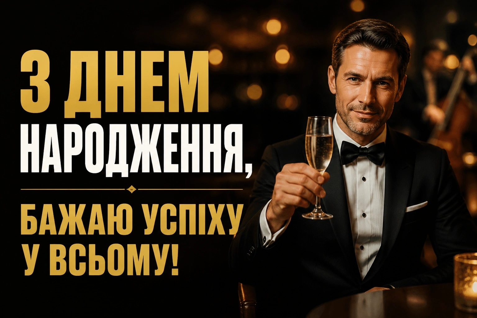 короткі привітання з днем народження мужчині