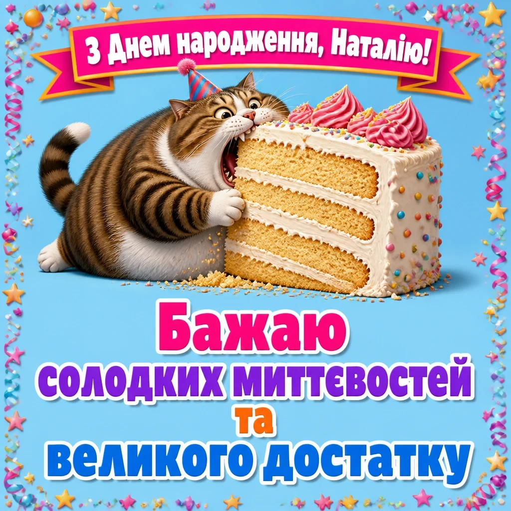 з днем народження наталія