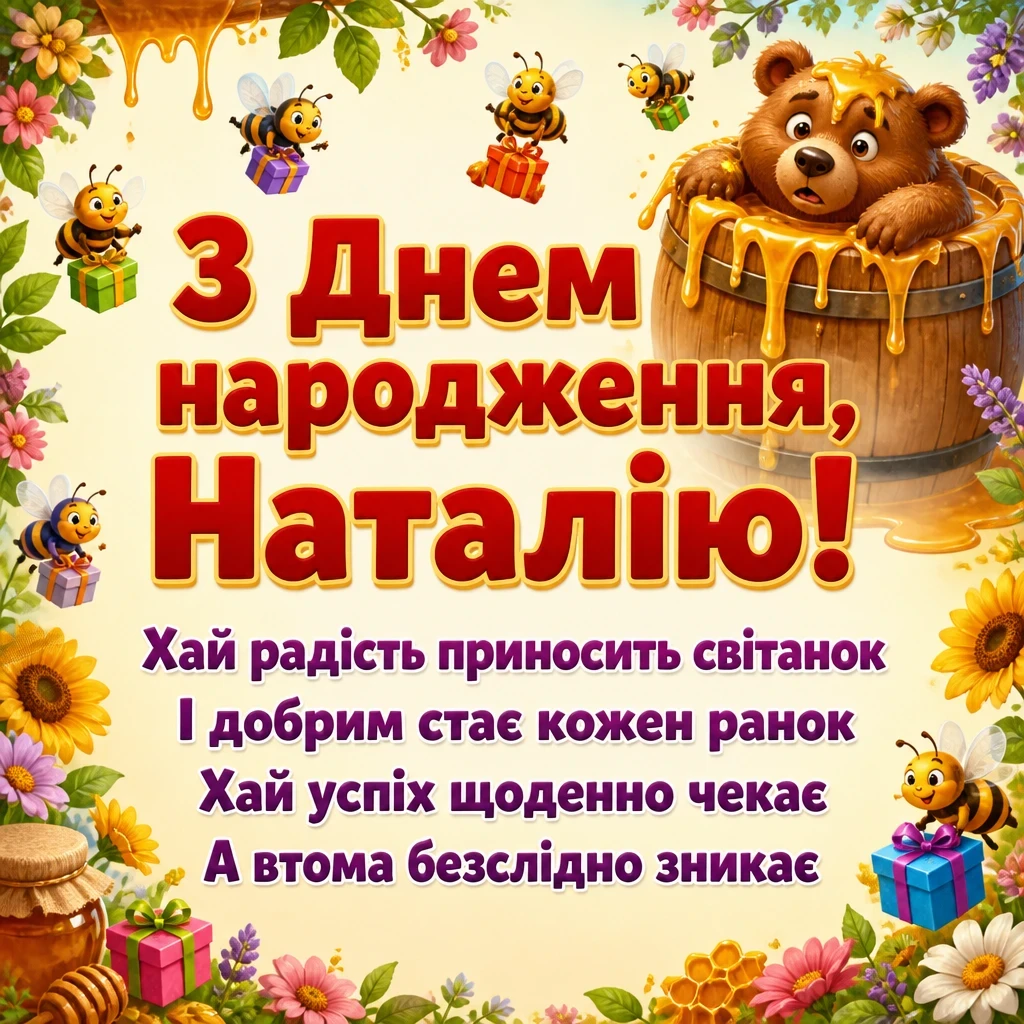 з днем народження наталія