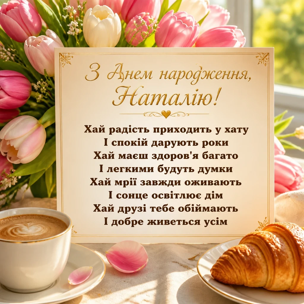 з днем народження наталія
