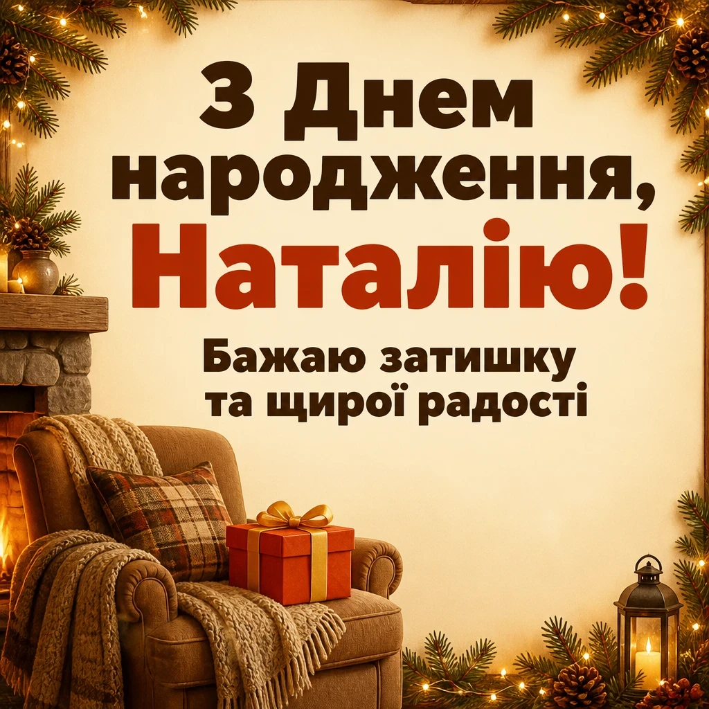 з днем народження наталія