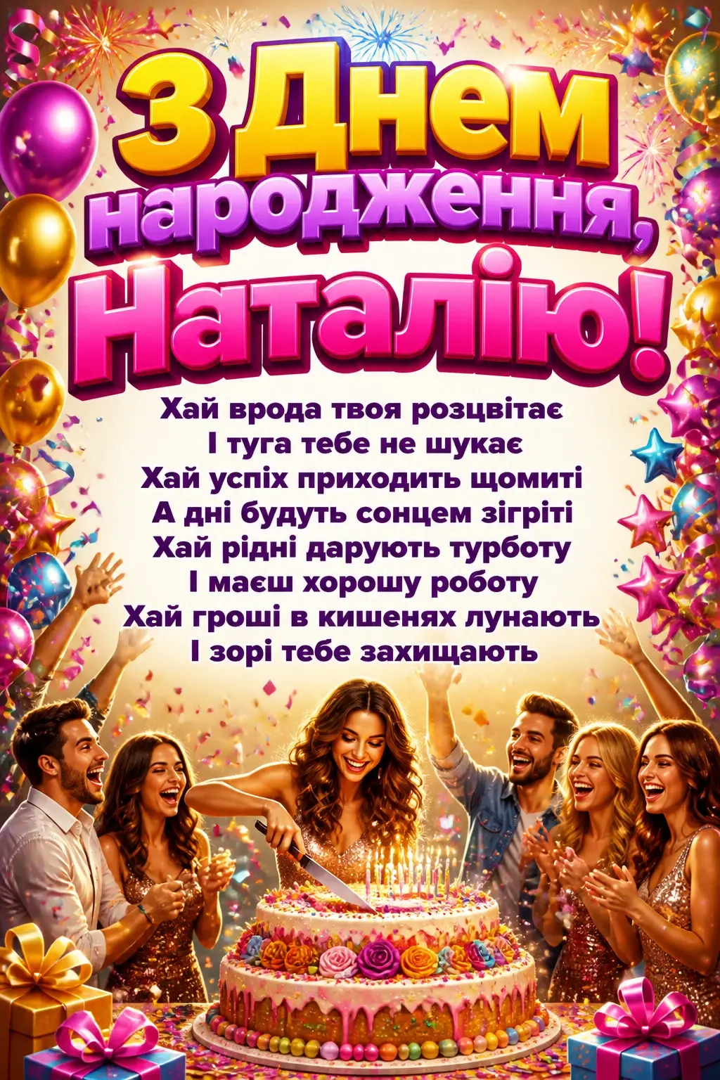 з днем народження наталія