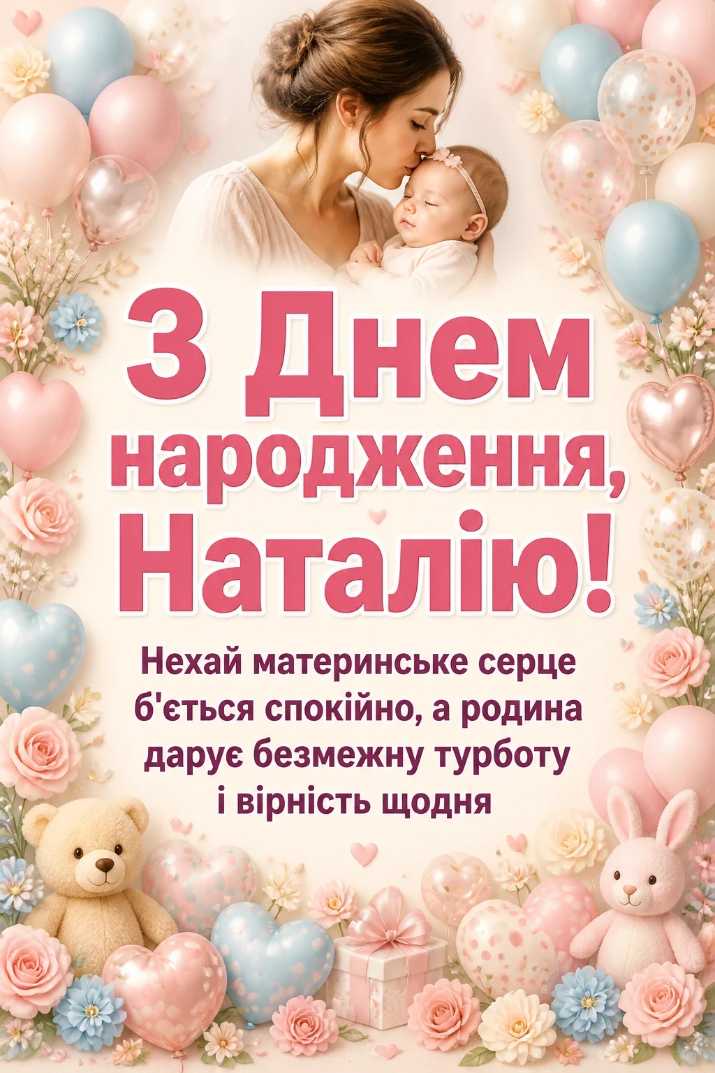 з днем народження наталія