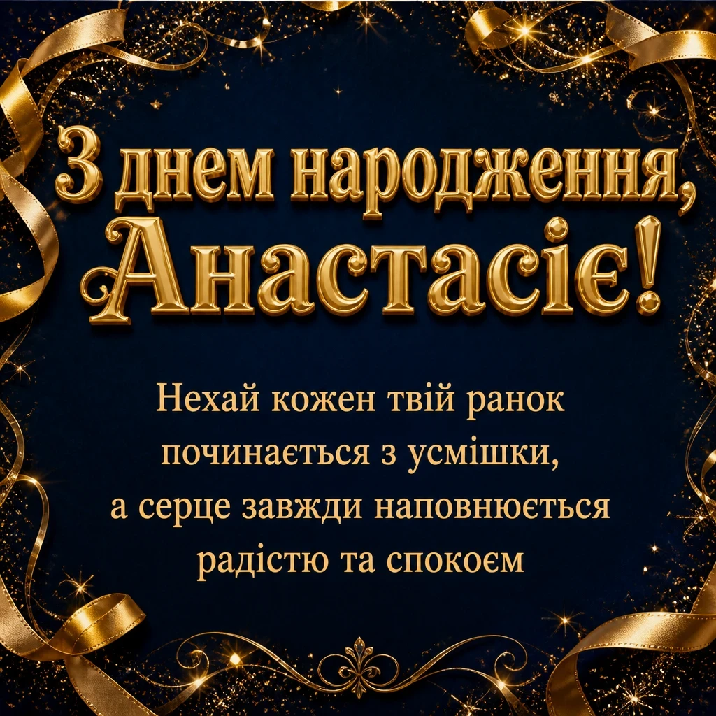 з днем народження анастасія