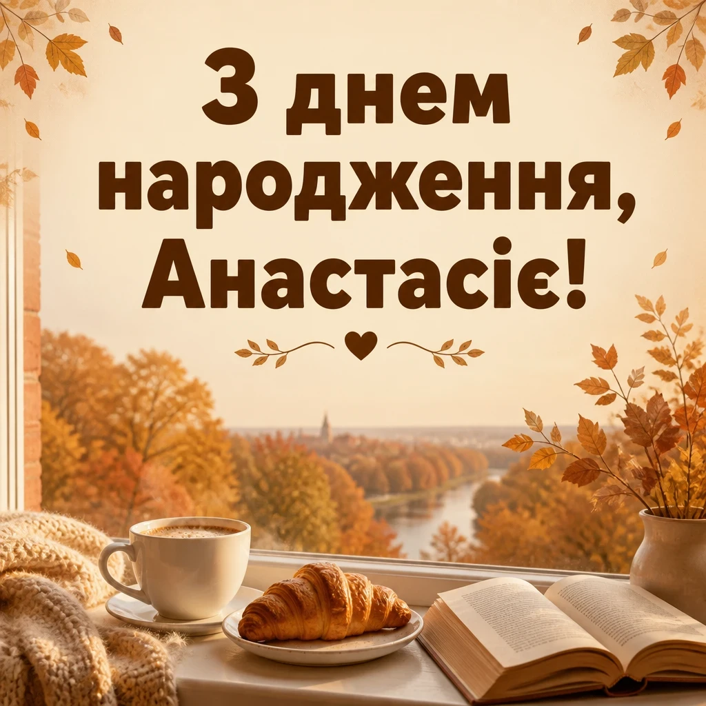 з днем народження анастасія
