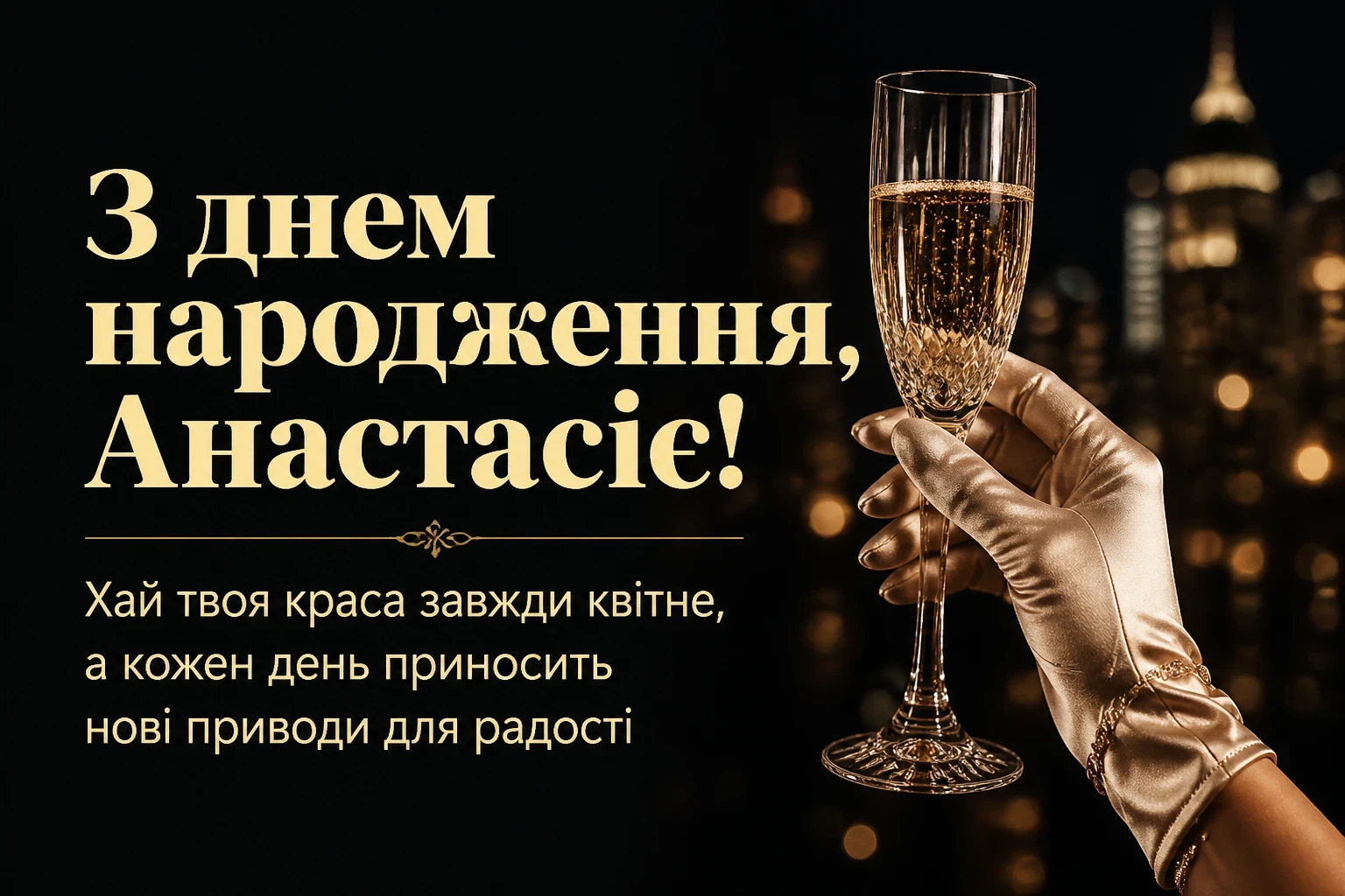 з днем народження анастасія
