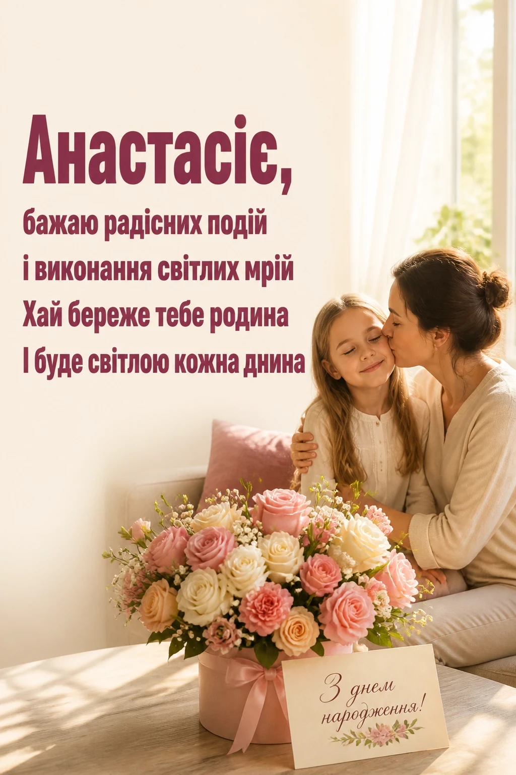з днем народження анастасія
