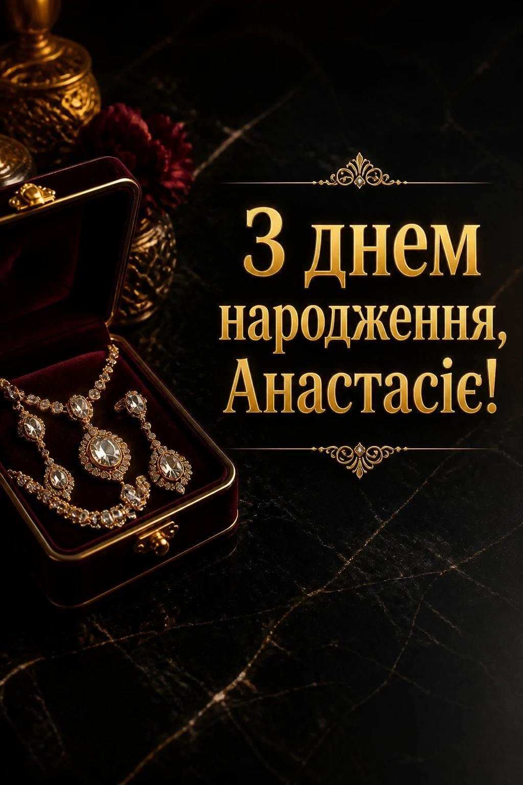 з днем народження анастасія