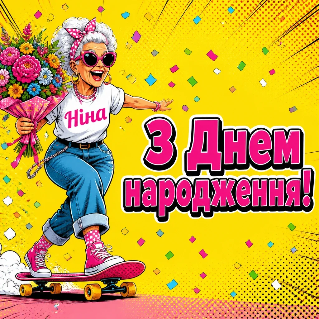 з днем народження ніна