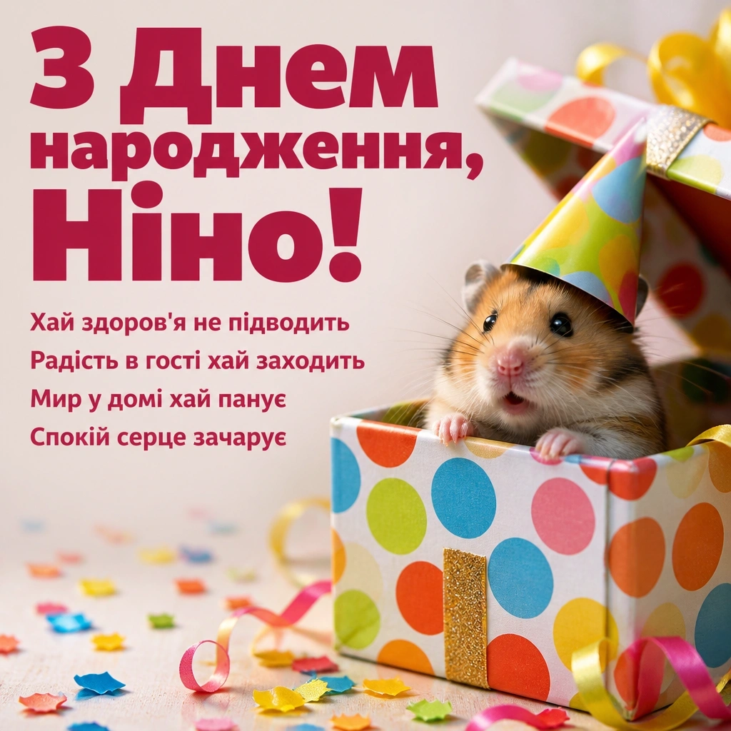 з днем народження ніна