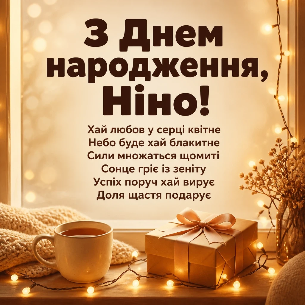 з днем народження ніна