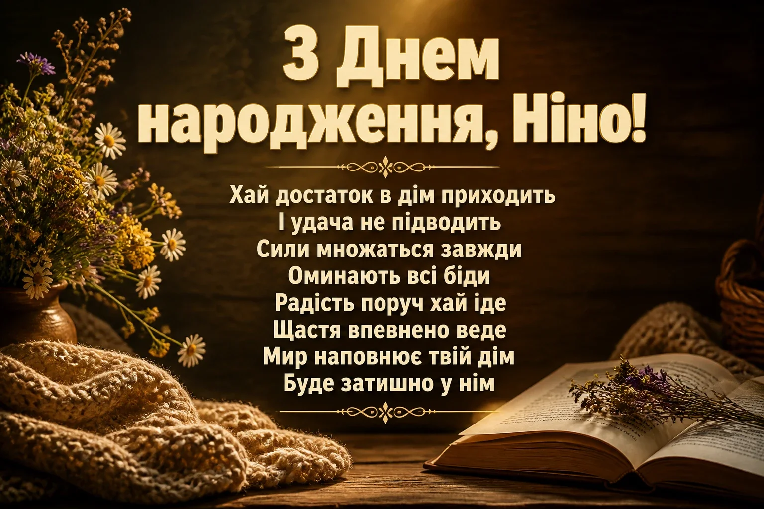з днем народження ніна