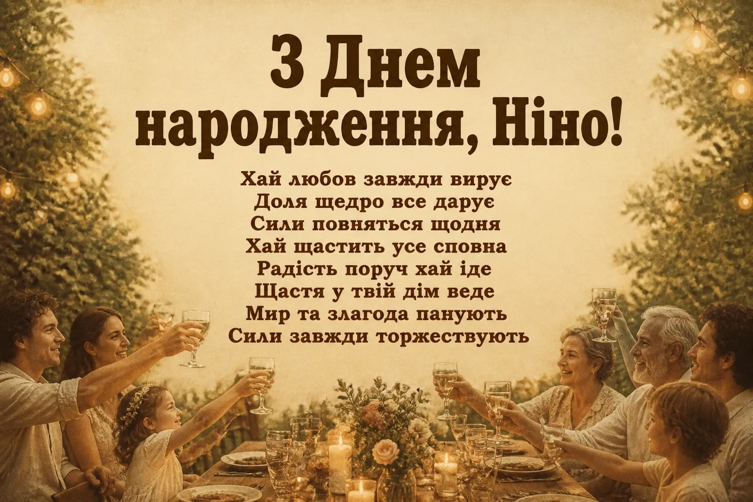 з днем народження ніна