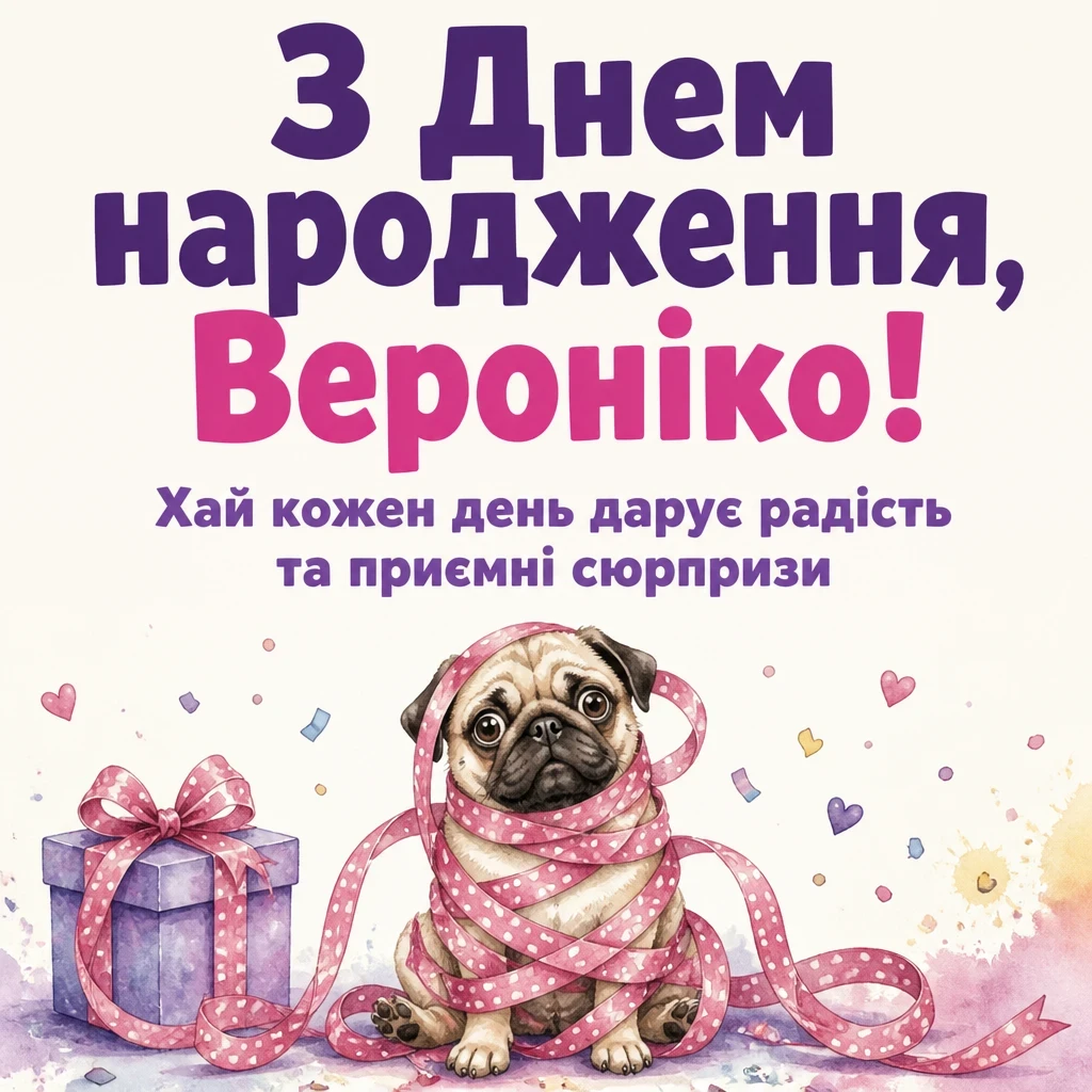 з днем народження вероніка