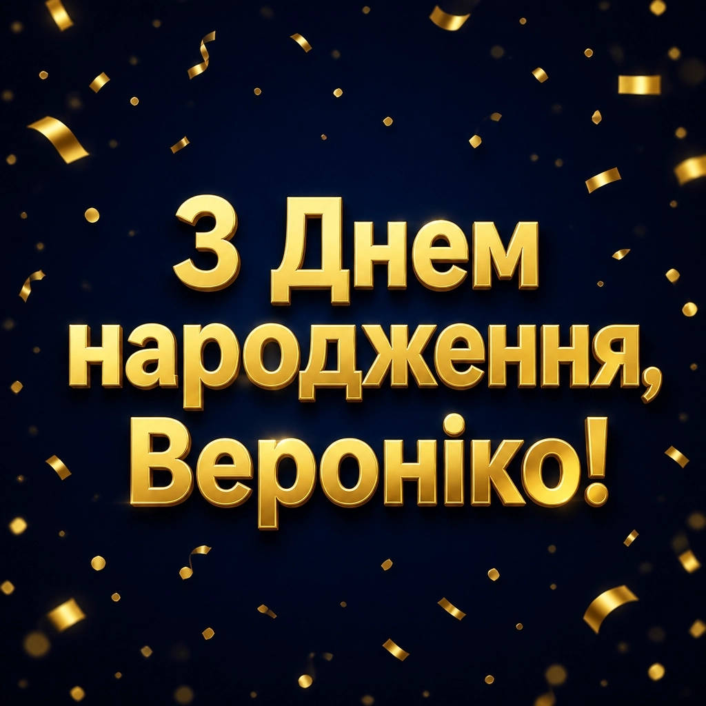 з днем народження вероніка