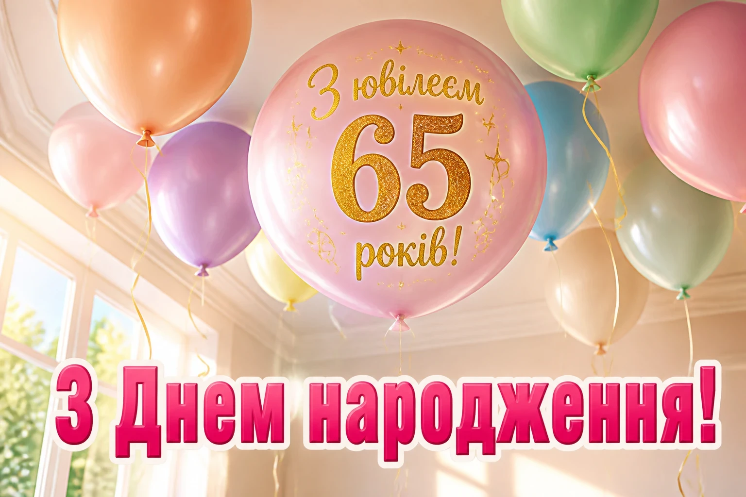 зворушливі привітання з днем народження жінці 65 років