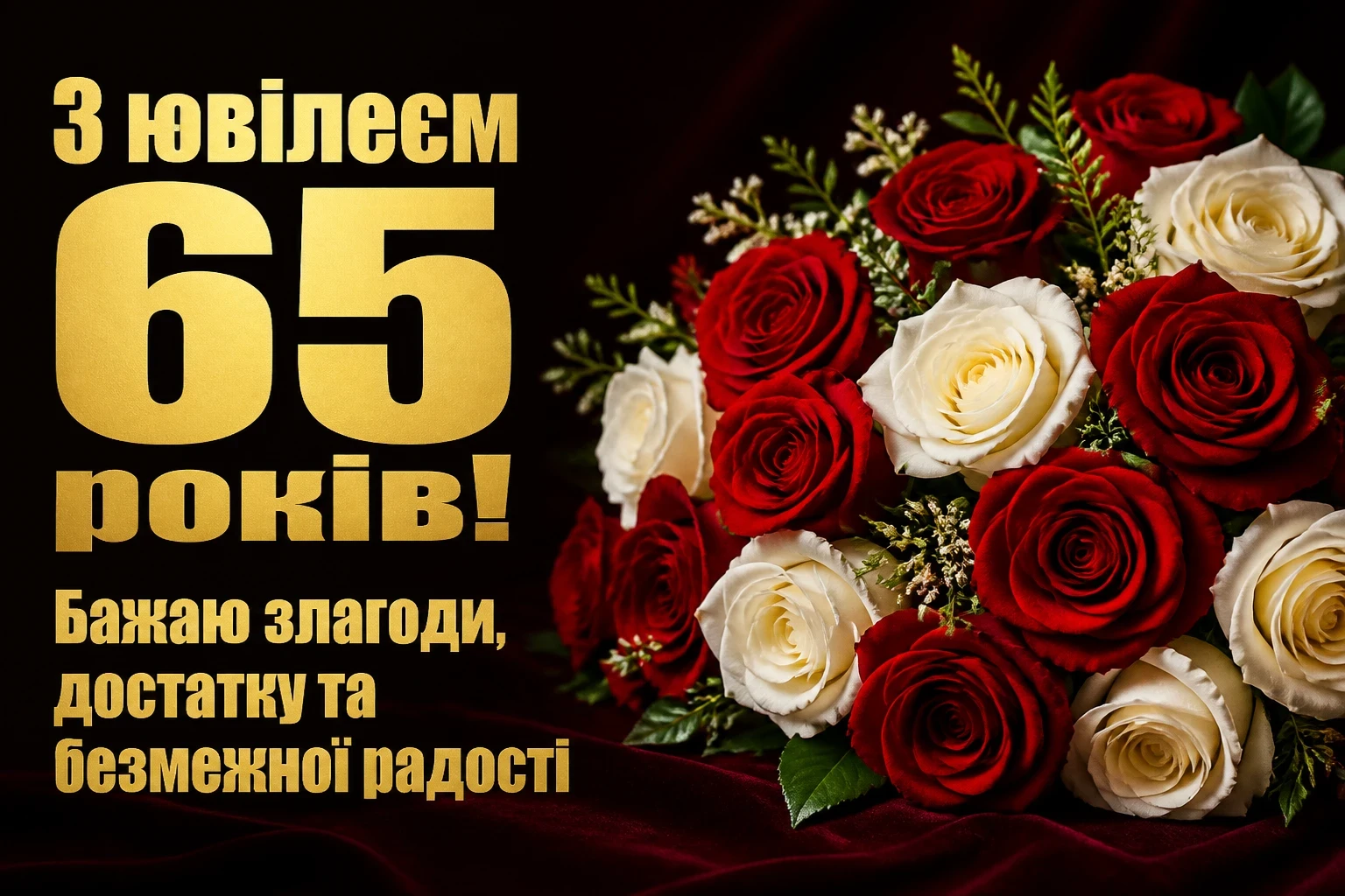зворушливі привітання з днем народження жінці 65 років