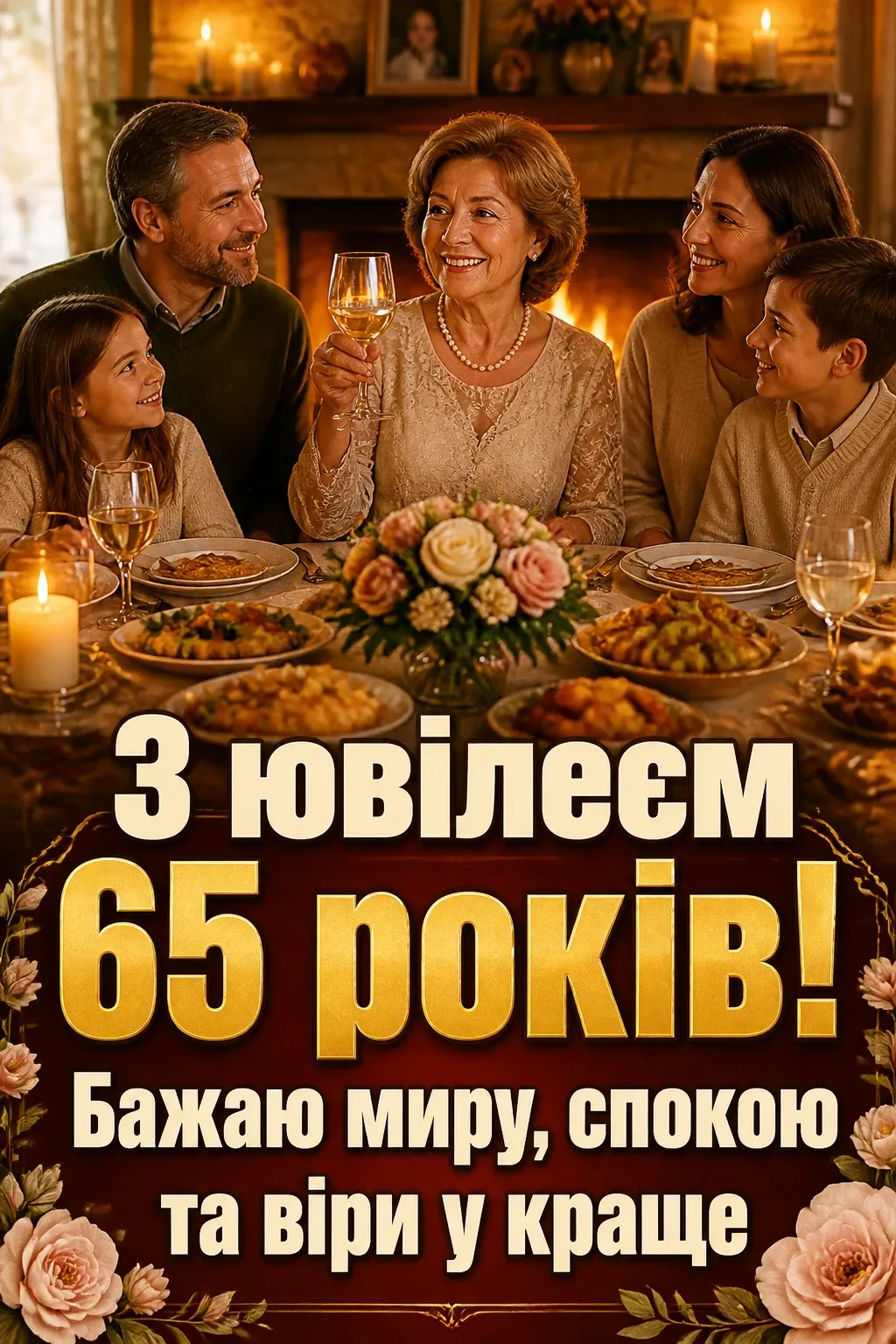 зворушливі привітання з днем народження жінці 65 років