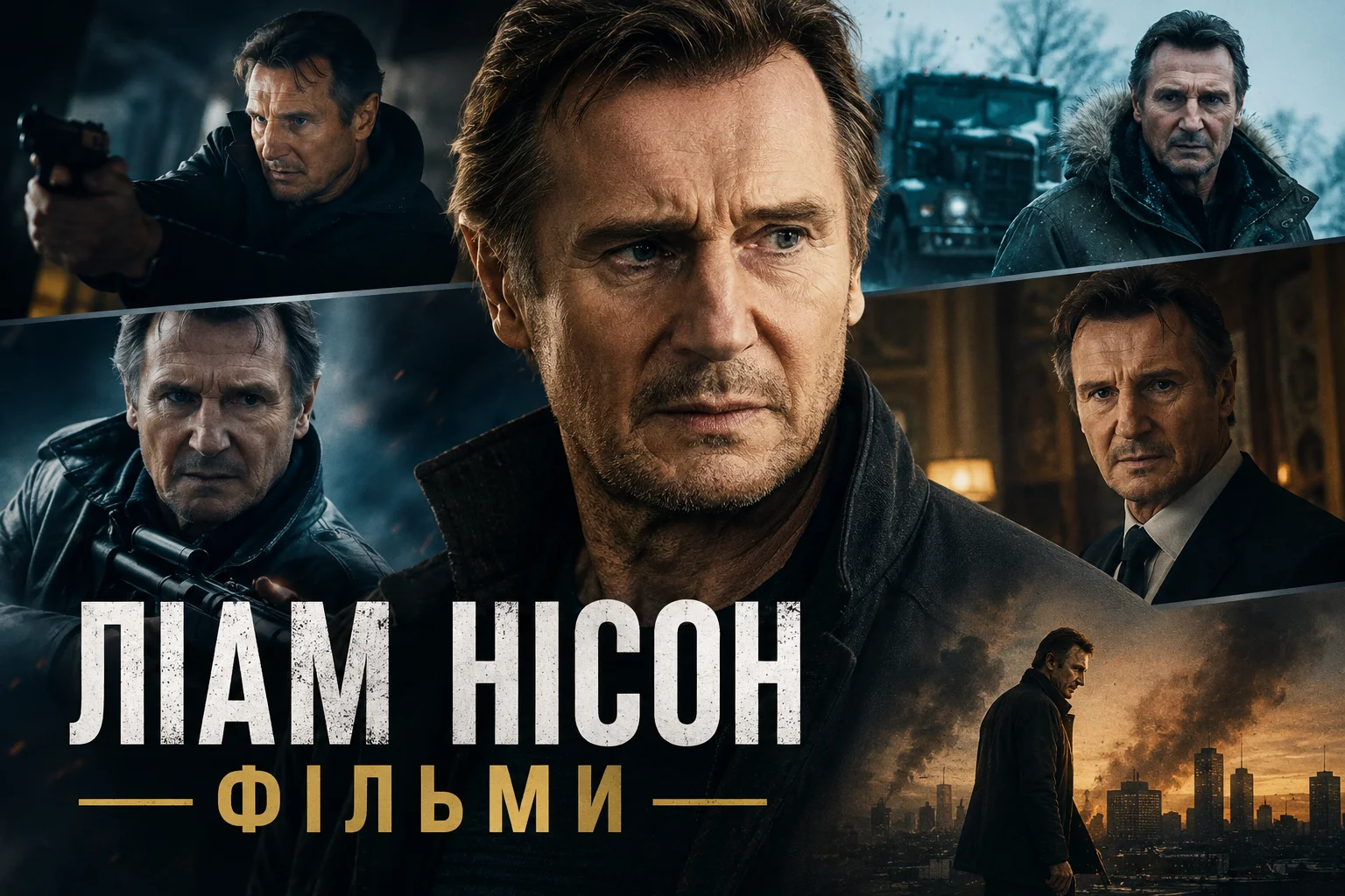 Усі головні фільми з Ліам Нісон в одній добірці